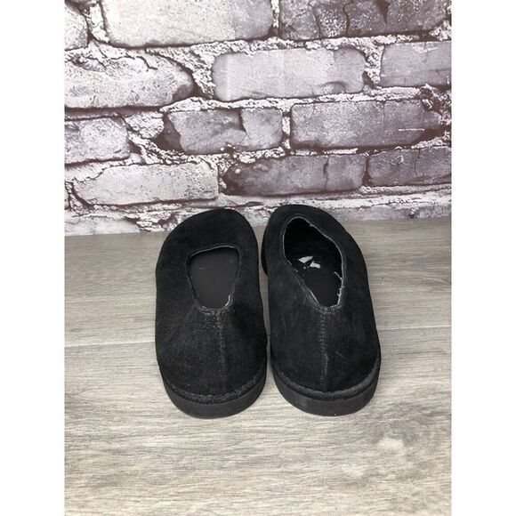 L.L. Bean Black Suede Genuine Leather Round Toe Casual Flats Women Sz 8M US/39EU - Picture 4 of 16